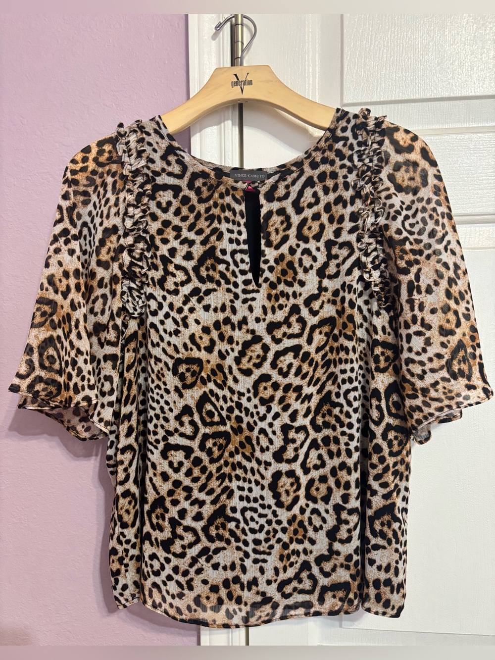 Vince Camuto  Leopard Blouse